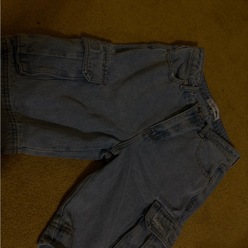 Fashion Nova Blue Women's Cargo Shorts